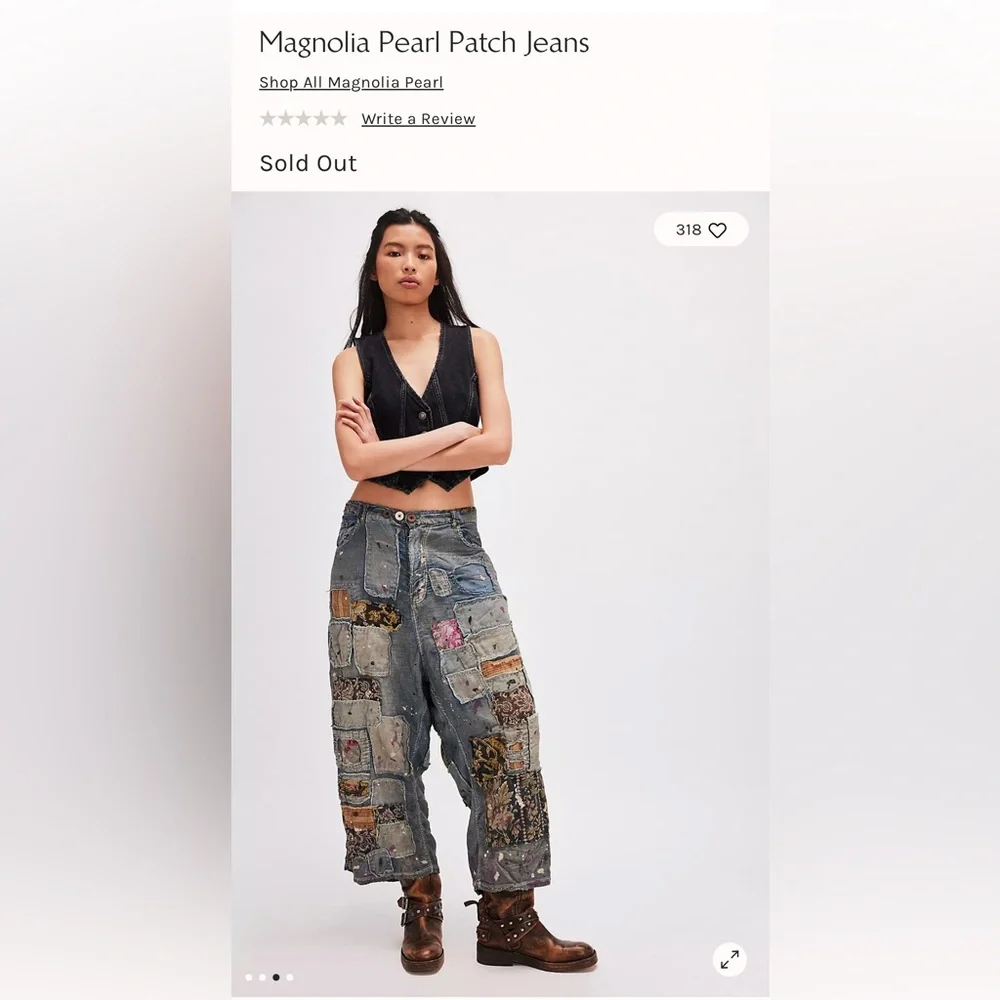 Magnolia Pearl x Free People Dani Patchwork Jeans - Picture 15 of 15